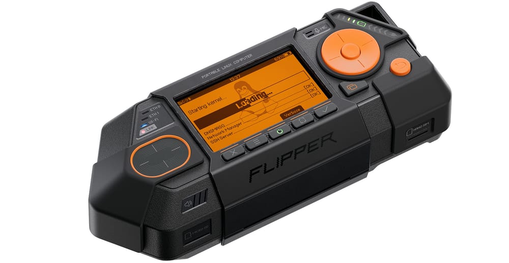 หน้าจอ Flipper One Linux UI
